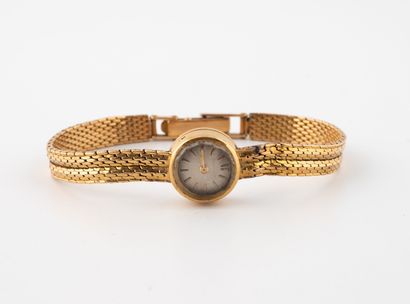 Ladies' wristwatch in yellow gold (750).
Round...