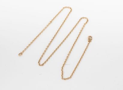 Yellow gold (750) forçat link neck chain....