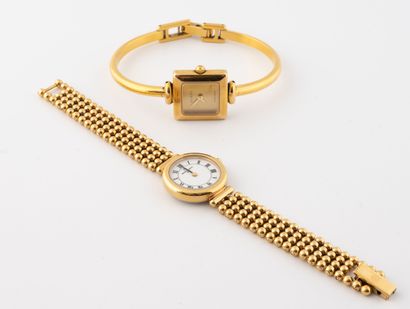 GUCCI et HERBELIN
Two ladies' watches in...