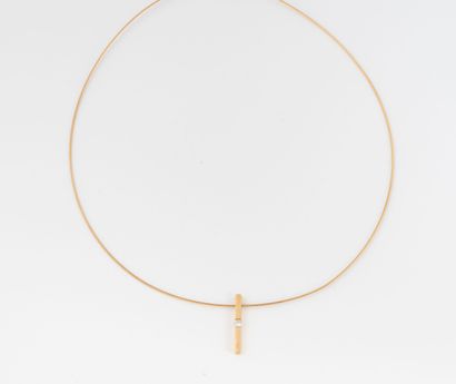 Collier en or jaune (750) composé d'une chaîne...