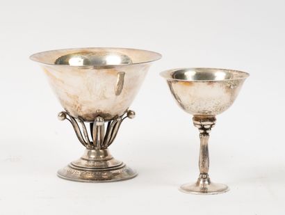 DANEMARK, XXème siècle
Coupe en argent (min....