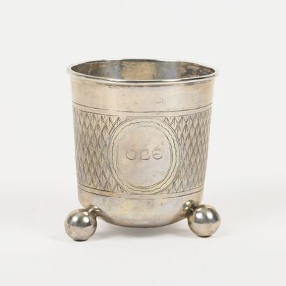 DANMARK, fin du XIXème siècle 
Petit gobelet...