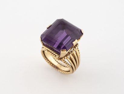 Large yellow gold (750) filin and filin-twisted...