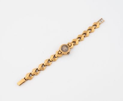 Ladies' wristwatch in yellow gold (750).
Round...