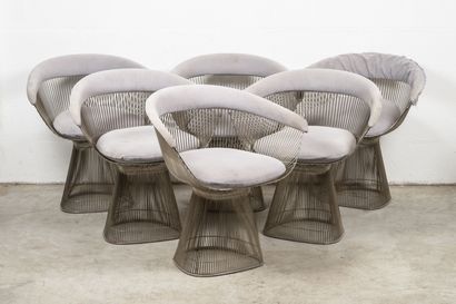 Warren PLATNER (1919-2006)
Suite de 6 fauteuils...