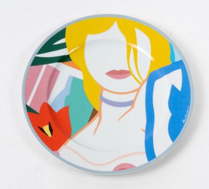 Tom WESSELMANN (1931-2004)
Blonde Vivienne.
Assiette...