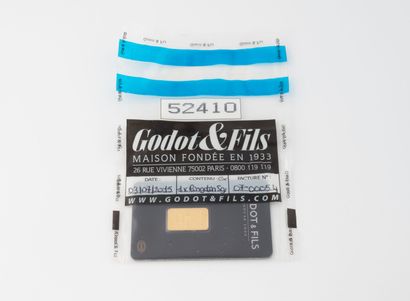 Lingotin d'or 999.9.
Poids : 5 g. 
Sous scellé...