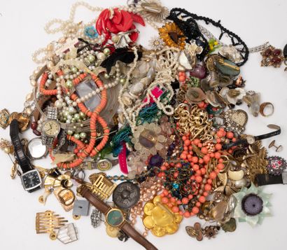 Lot of various costume jewelry including...