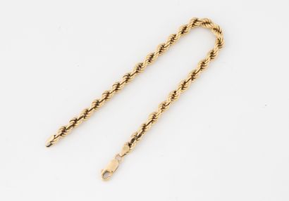 Bracelet in yellow gold (750).
Lobster clasp.
Weight...