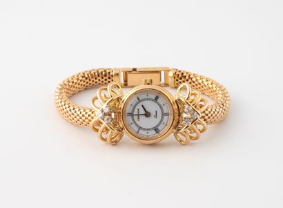Ladies' wristwatch in yellow gold (750)....