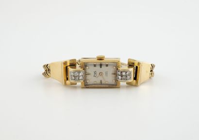 ELGE
Ladies' wristwatch in yellow gold (750),...