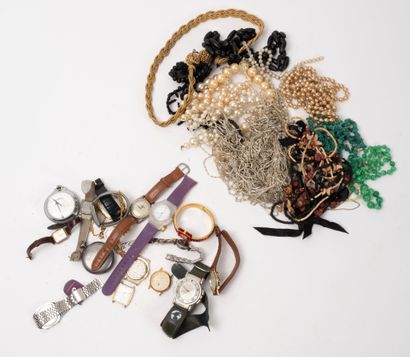 Lot of various costume jewelry including...