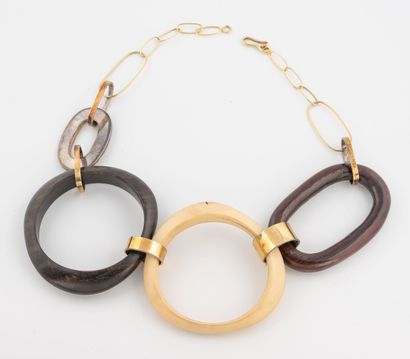 Taher CHEMIRIK (1955)
Necklace with asymmetrical...