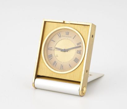 JAEGER LECOULTRE
Rectangular gilt and silver-plated...