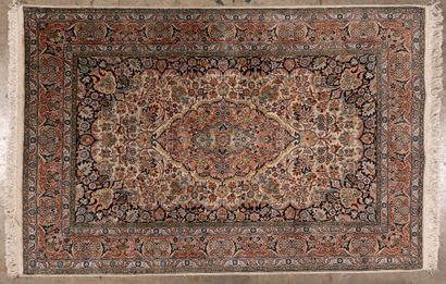 Four polychrome wool carpets :
- one with...