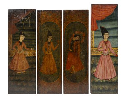 IRAN, École QAJAR, fin du XIXème siècle
Four...