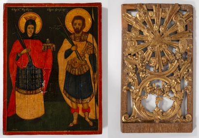 GRECE, début du XXème siècle
Sainte couronnée...