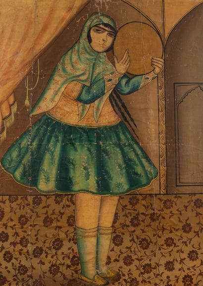 IRAN, Ecole QAJAR du XXème siècle
Woman with...