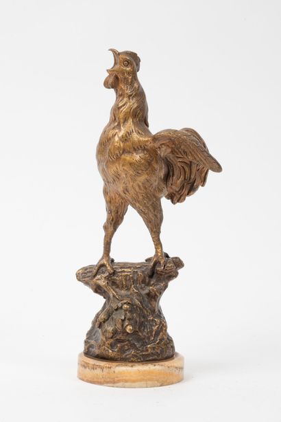 RUFFANY (XIXème siècle)
Coq chantant. 
Épreuve...