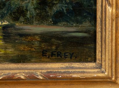 Eugène FREY (1864-1930)
- Le pont de Villiers...