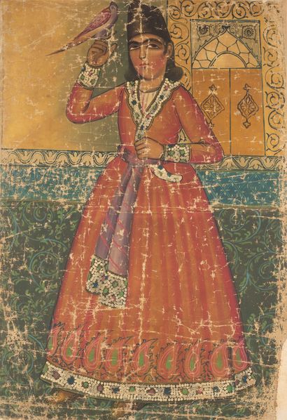 IRAN, Ecole QAJAR du XXème siècle
Woman with...