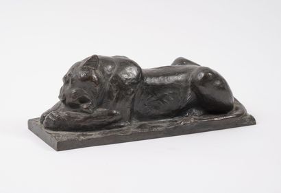 D'après Rudolf LÖHNER (1890-1971) 
Lionne...