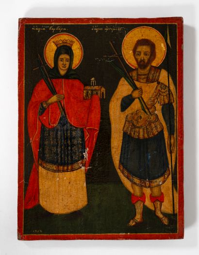 GRECE, début du XXème siècle
Sainte couronnée...