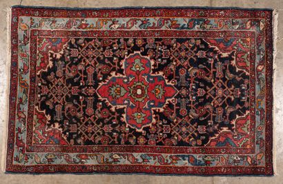 Four polychrome wool carpets :
- one with...
