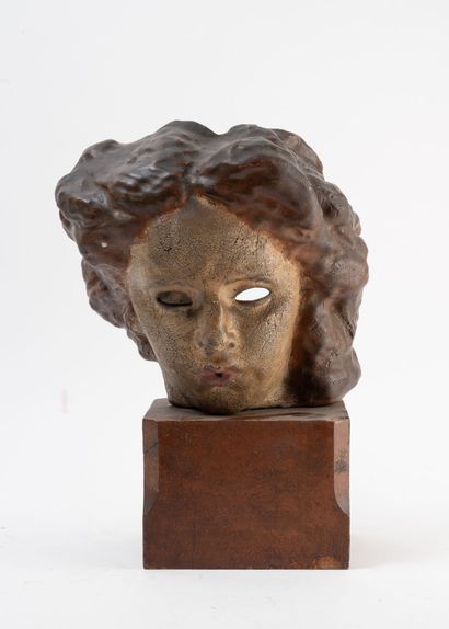 Edwin BUCHER (1879-1968)
Tête de femme.
En...