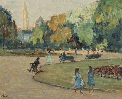 Léonard BORDES (1898-1969)
Public garden...