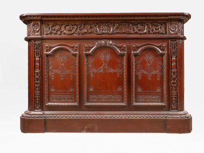 Copy of the Resolute Desk in mahogany stained...