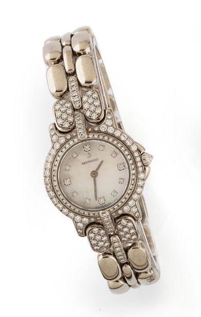 BERTOLUCCI
Ladies' wristwatch in white gold...