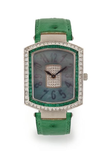 REPOSSI
Important wristwatch.
Rectangular...