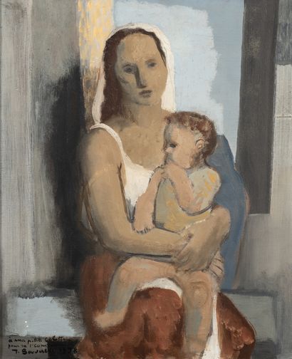Jean SOUVERBIE (1891-1981)
Mère et enfant,...