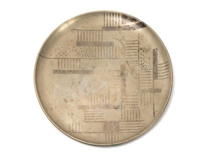 Jean DUNAND (1877-19942)
Plateau circulaire,...