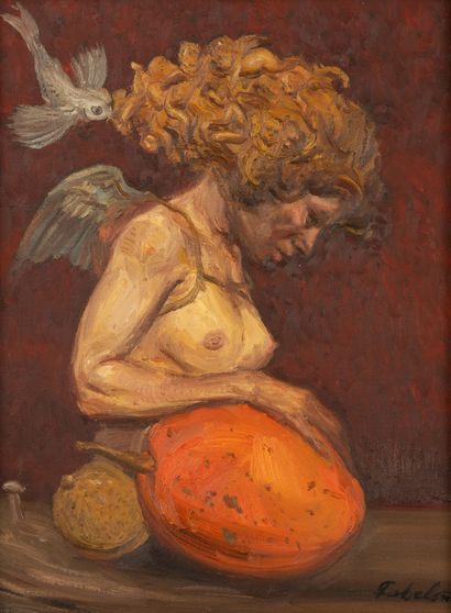 Roberto FABELO (1950)
Habana Fantastica,1999.
Huile...