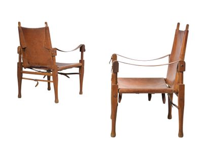 Wilhelm KIENZLE (1886-1958)
Paire de fauteuils...