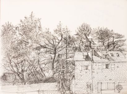Jean CARZOU (1907-2000)
Paysage de la Bretagne...