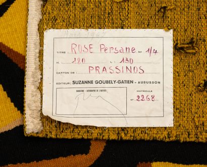 Mario PRASSINOS (1916-1985)
Rose persane,...