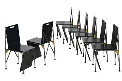 Olivier GAGNERE (1952)
Suite de huit chaises,...