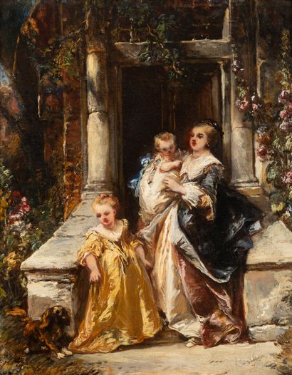Eugène ISABEY (1804-1886)
Mère et ses enfants...