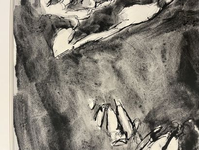 Iba N'DIAYE (1928-2008)
Sans titre, 1990.
Encre...