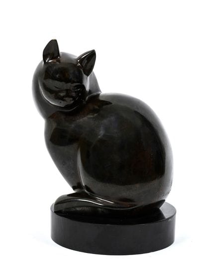 Ferdinand PARPAN (1902-2004)
Chat assis,1998.
Épreuve...