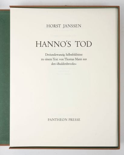 Horst JANSSEN (1925-1995)
Hanno's Tod.
Vingt-trois...