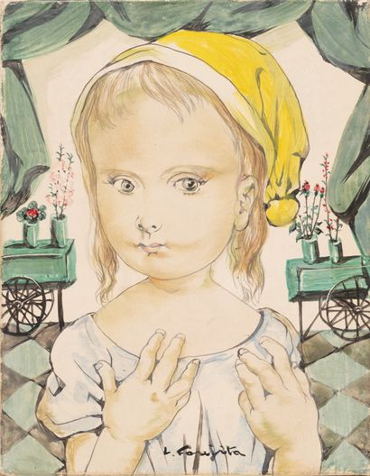 Léonard-Tsuguharu FOUJITA (1886-1968)
Fillette...