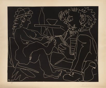 Pablo PICASSO (1881-1973)
Le Peintre dessinant...