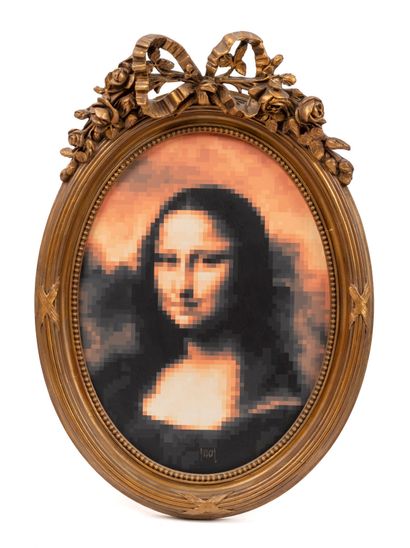 YVARAL (1934-2002)
Mona Lisa Synthétisée,...