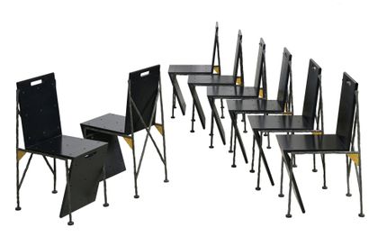 Olivier GAGNERE (1952)
Suite de huit chaises,...