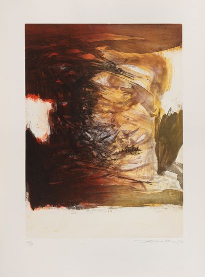 ZAO Wou-Ki (1921-2013)
Sans titre, 1971.
Eau-forte...