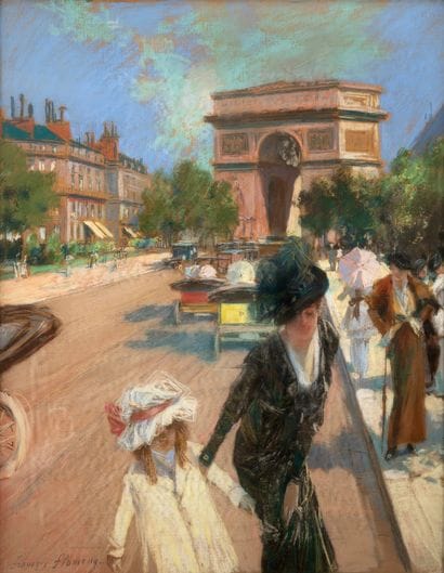 François FLAMENG (1856-1923)
Élégante et...